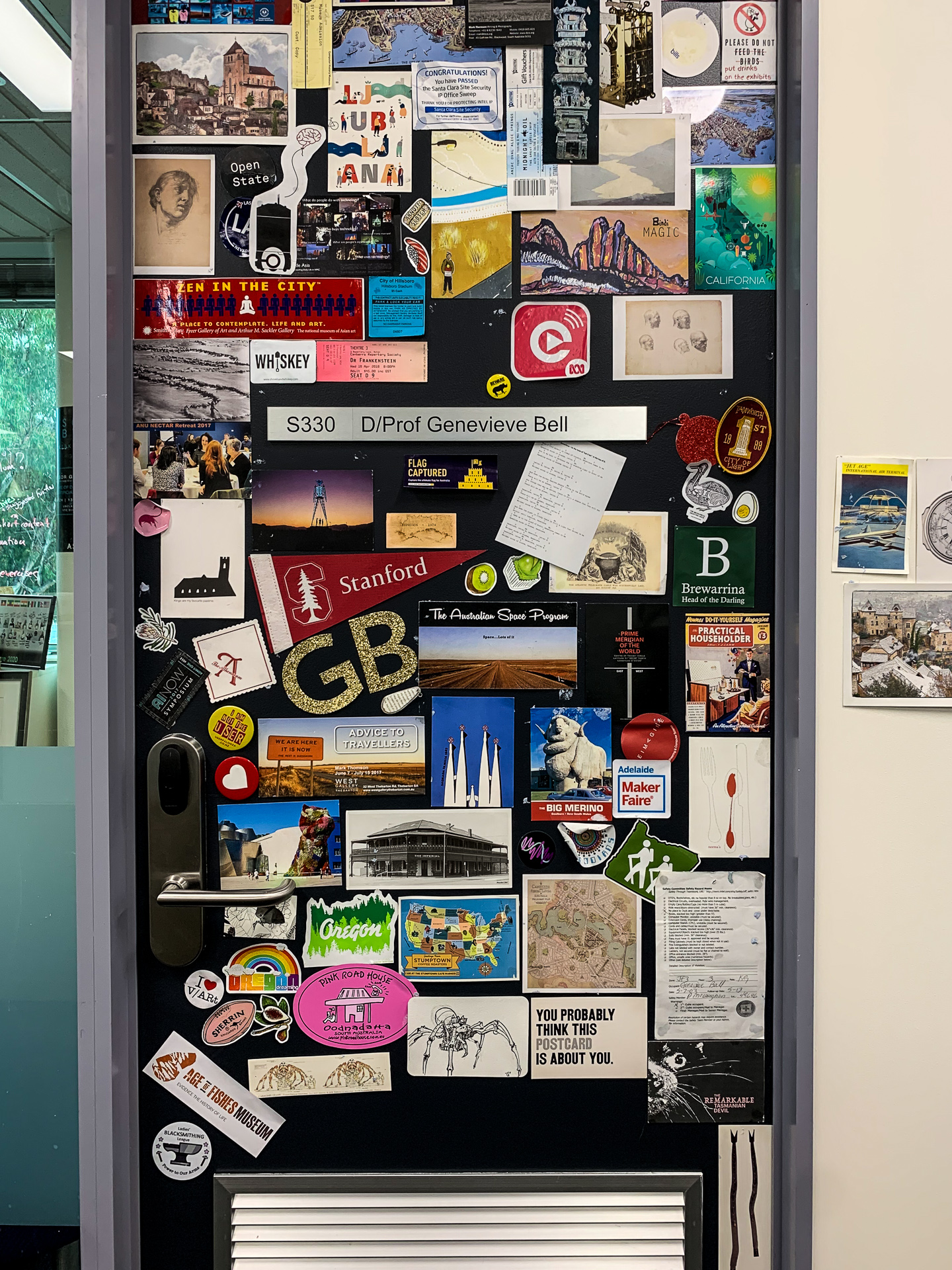 In the office with Professor Genevieve Bell.