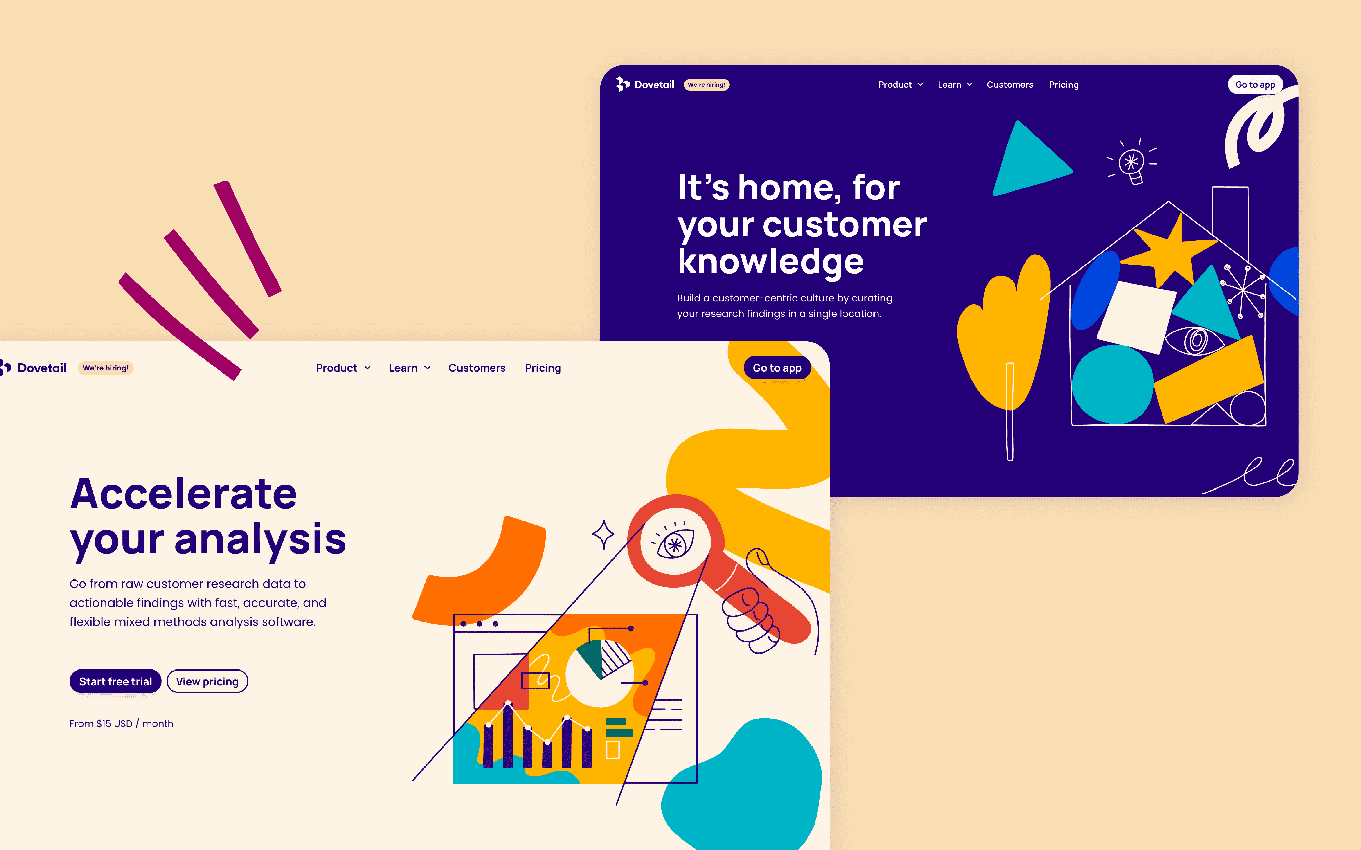 Over the past few months, the Dovetail team has launched a bunch of new features. Check out the new landing pages that outline how each of our features assists in uncovering customer insights and building a shared company brain.