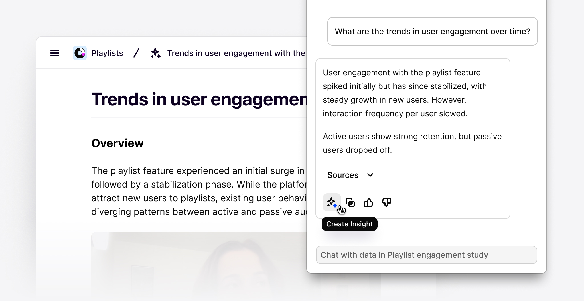 Create Insights from Chat